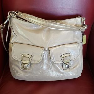 Coach Poppy Shimmer Shoulder Crossbody Bag
